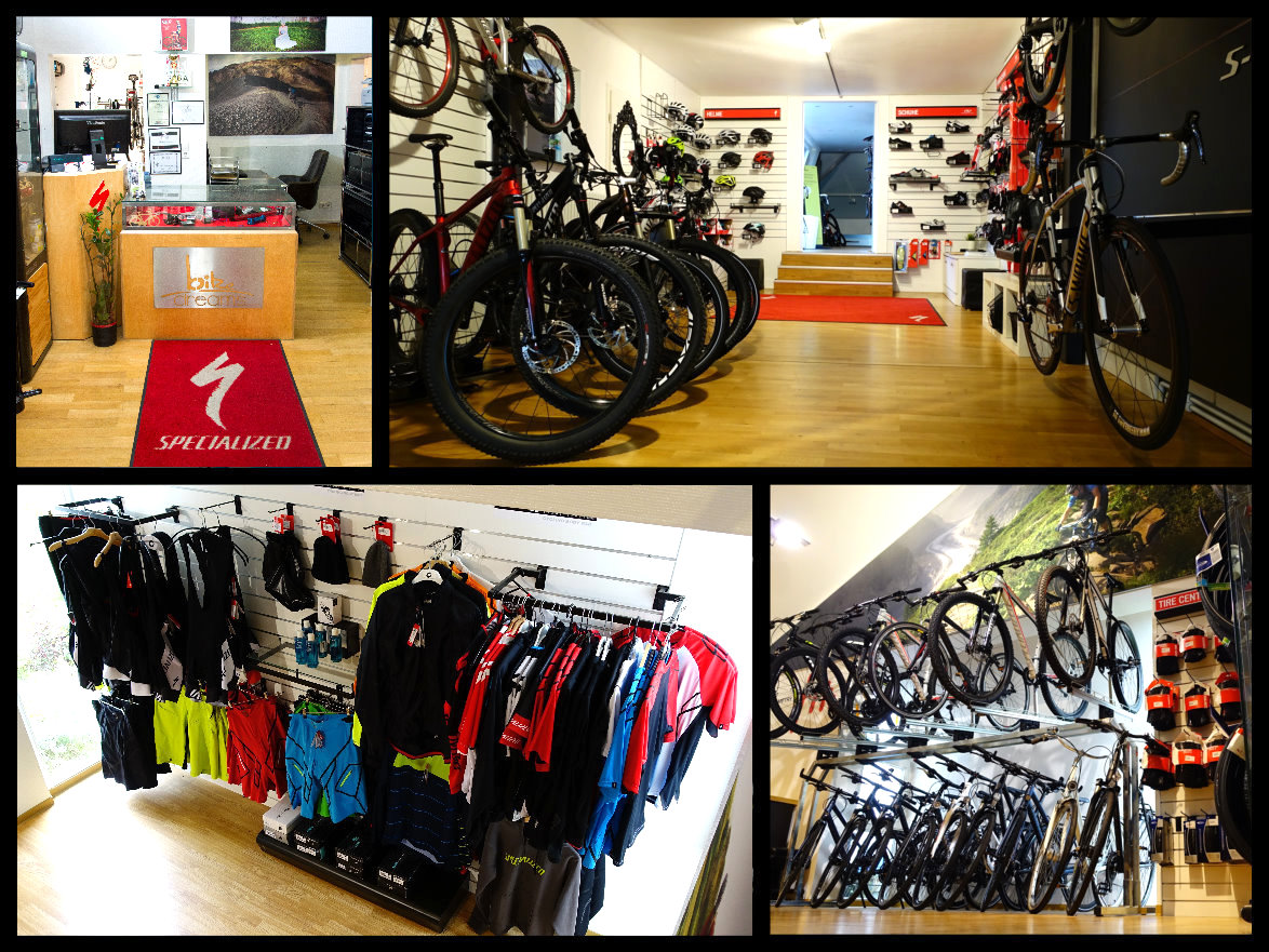 Willkommen beim Rundgang durch den Shop Bikedreams